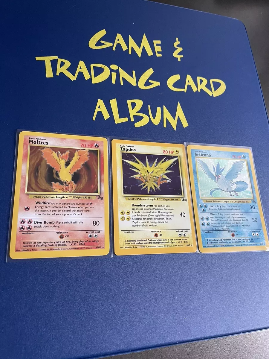 Pokemon Articuno Moltres Zapdos Legendary Card Set - Roaring Skies - Lost  Thunder - Hidden Fates - 3 Rare Card Lot