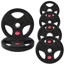 Olympic Weight Plates Set Cast Iron 2" Hole Disc Barbell Dumbbell Weights Pair