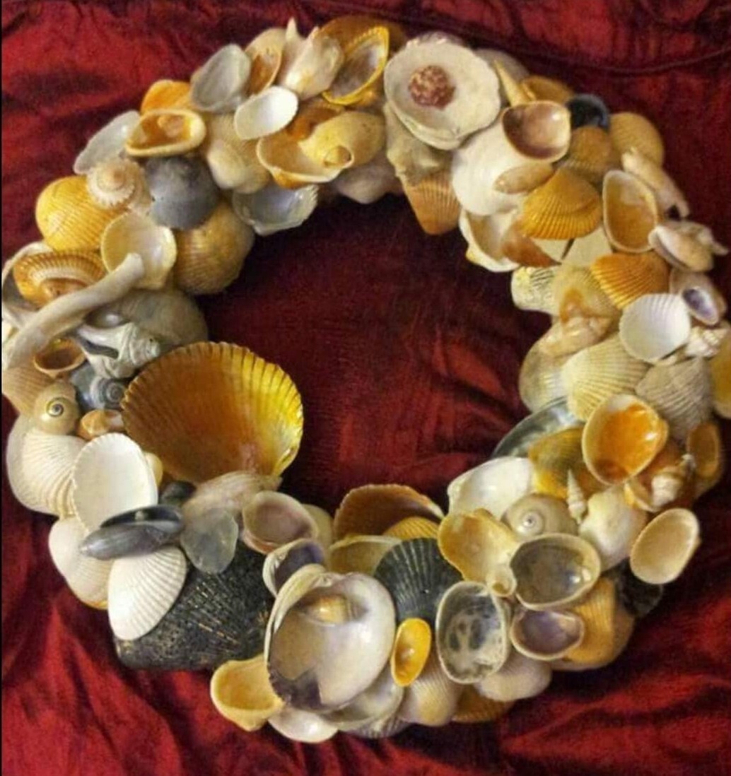 Handmade Shell Wreath | eBay