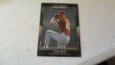 1992 LEAF PHENOMS # BC-5 TYLER GREEN  BASEBALL CARD