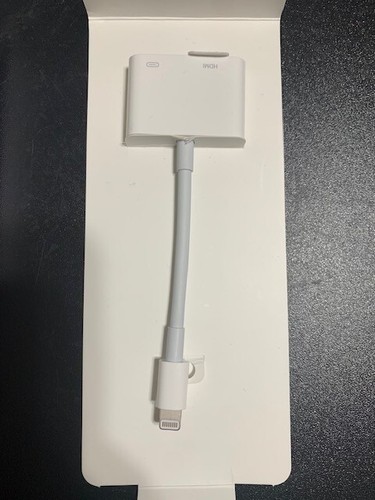 Genuine Apple Lightning to Digital AV Adapter (HDMI) (MD826AM/A) - White - Photo 4/6