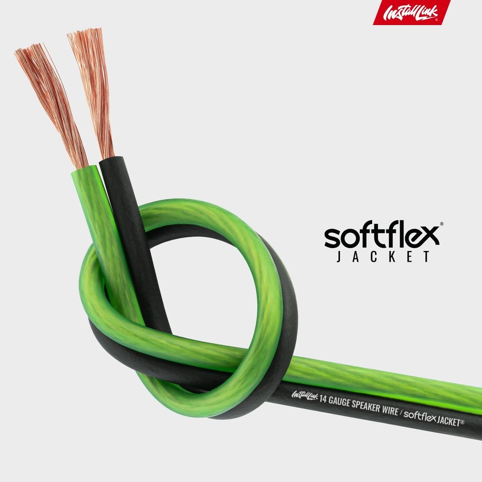 14 AWG Gauge Speaker Wire Cable (30 Feet) Stereo, Car or Home Theater