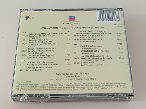 Philips Legacy von Jean Martinon (3CD, 2014) Neu Versiegelt Riss Hülle - Bild 3 von 3