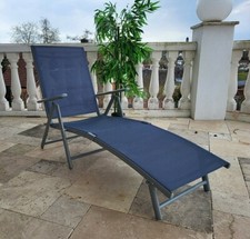 Sonnenliege RIO Grau Gartenliege Liegestuhl Relaxliege Strandliege Liege NEU