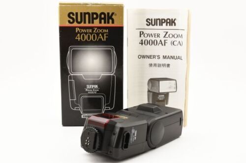 Excellent Sunpak 4000AF Electronic Power Zoom Flash Reliable with Box JAPAN