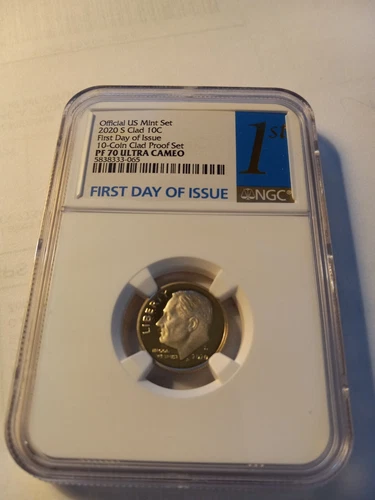 2020 S ROOSEVELT CLAD DIME PROOF   NGC PF70 ULTRA CAMEO - FIRST DAY OF ISSUE