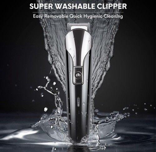 Beard Trimmer for Men IPX7 Waterproof Electric Razor Grooming Rechargeable Shave - Picture 6 of 7