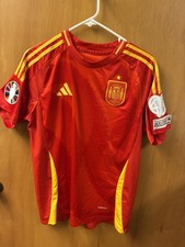 Spain Adidas Red Gold Colors Jersey Medium size