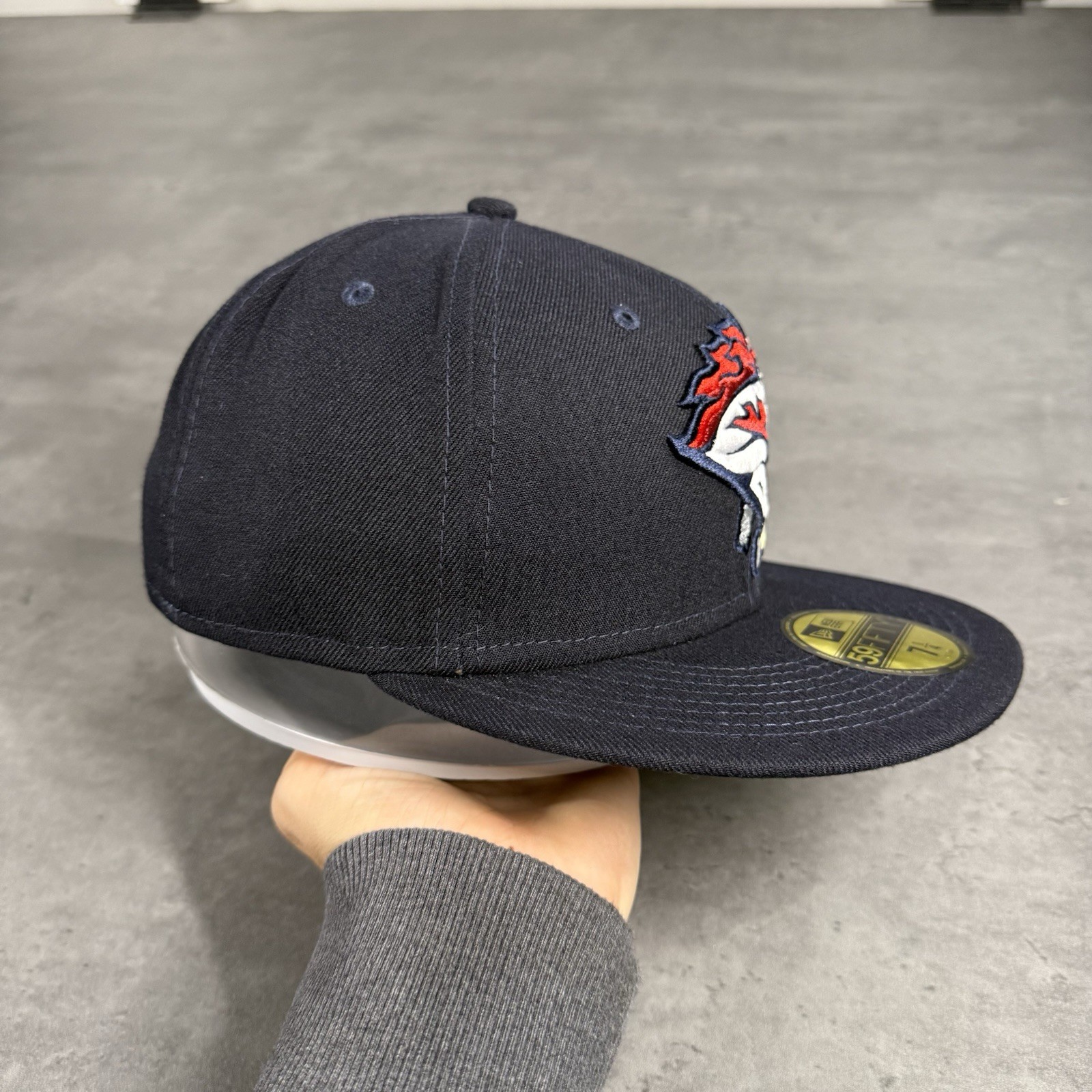 PONY Cappello Binghamton Rumble Ponies berretto nuova epoca blu navy rosso 7 1 4 fattoria New York Mets