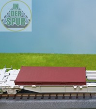 Spur TT Ladeplattform braun 20 ft Flat Rack Containerwagen Transport 1:120 Bahn