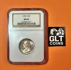 1952 25 Cent Washington Quarter NGC MS-66 – Stunning Silver Certified Coin