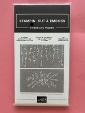 Stampin  UP ELEGANT EUCALYPTUS 3D Embossing Folder- NEW