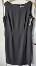 Tahari ASL Women's Sleeveless Gray Sheath Dress Size 10 New With Tag