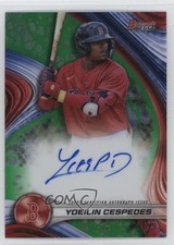 2024 Bowman's Best of Green Refractor 3/99 Yoeilin Cespedes #B24-YC Auto 0zw1