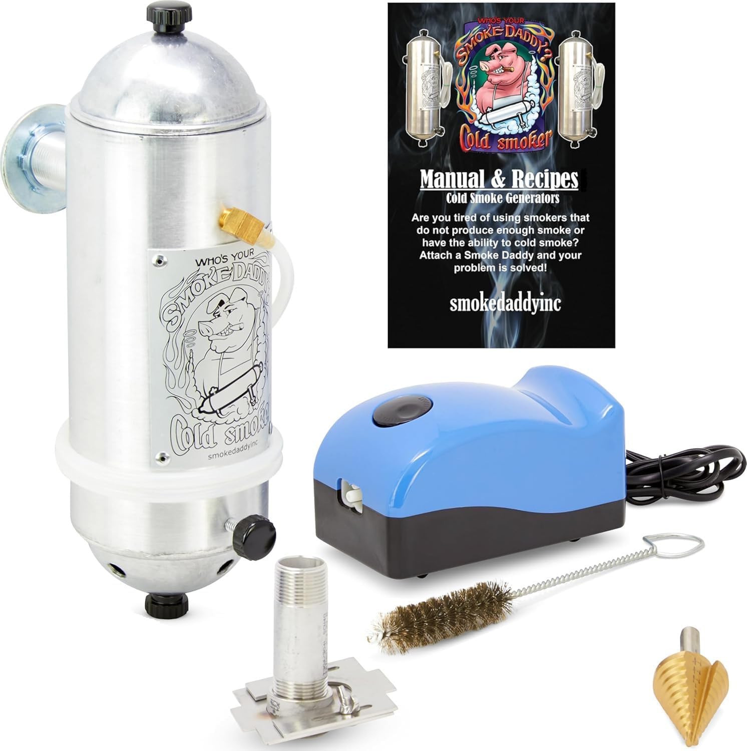 Big Kahuna Cold Smoke Generator with Grill Adapter - 1.5 Hr Burn Time