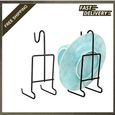 Tea Cup and Saucer Display Stand Metal Organizer Holders for Coffee Mugs and