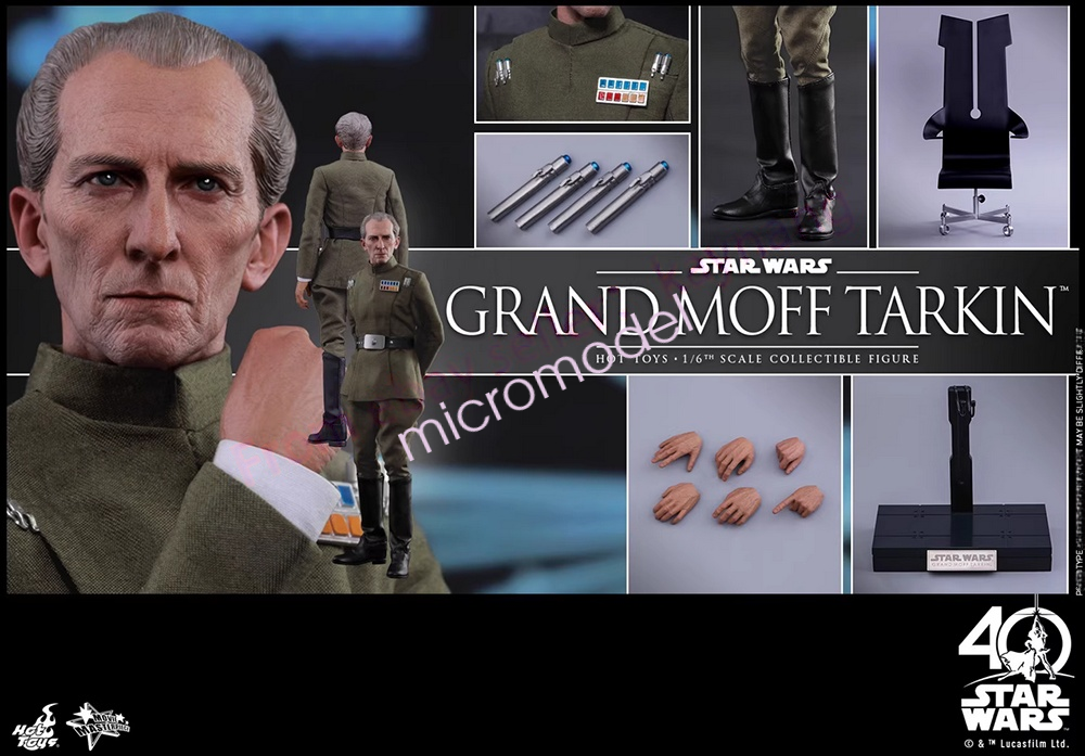 Hot Toys MMS433 Star Wars A New Hope 1/6 Scale Grand Moff Tarkin