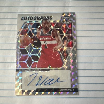 2023-24 Panini Mosaic Autographs John Wall Auto AM-WAL Washington Wizards