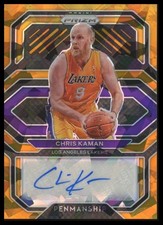 2020-21 Panini Prizm #PE-CHR Chris Kaman Penmanship Prizms Orange Ice