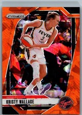 2024 Panini Prizm WNBA #133 Kristy Wallace Ice Orange Prizms