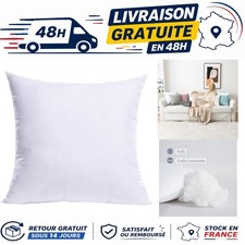 MIULEE Coussin de Garnissage 40x40 cm Blanc, Lot de Coussins Décoratifs