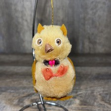 Rare VTG Pom Owl Hanger / Ornament