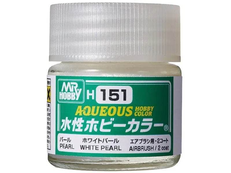 MR HOBBY - GUNZE H-151 White Pearl Mr Hobby Gunze Aqueous - pot acrylique 10 ml