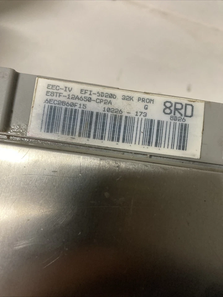 1987-1989 Ford F150 5.0 302 V8 PCM ECM ECU Engine Module E8TF-12A650-CP2A OEM - Image 3 of 4