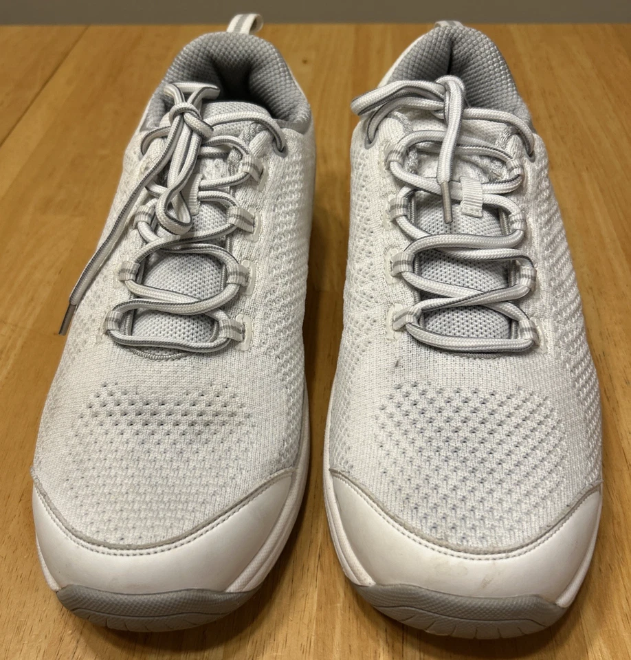 Tênis Orthofeet Feminino Modelo Coral Branco Malha Tamanho 11 EE Extra Largo - Imagem 2 de 4