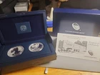 2013 W REVERSE PROOF & ENHANCED SILVER EAGLE 2 COIN WEST POINT SET WITH BOX/COA