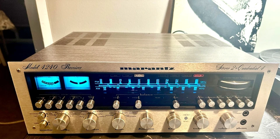 Classic Working Marantz 4240 Stereo/Quadradial 4 AM/FM Receiver, Serviced* - Image 4 of 4