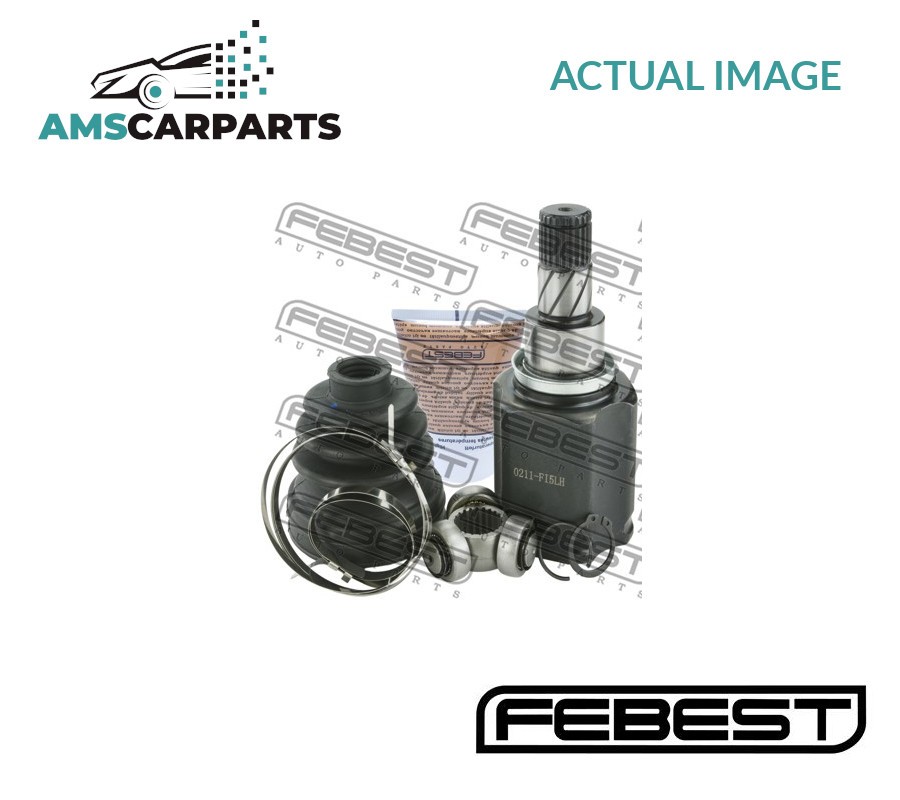 DRIVESHAFT CV JOINT KIT TRANSMISSION END FRONT LEFT 0211-F15LH FEBEST NEW