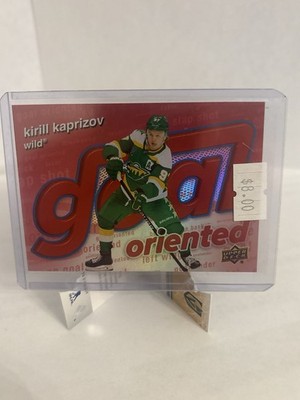Upper Deck 2025-26 Series 1 Goal Oriented Red #GO-4 Kirill Kaprizov /199 Wild