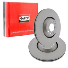 2x MAPCO BREMSSCHEIBEN 330mm BELÜFTET VORNE passend für CITROËN C6 PEUGEOT 407 6