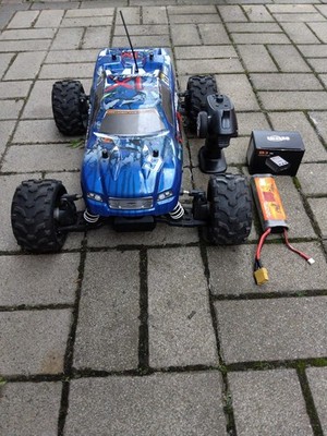 RC Modellbau Auto 1:8 Brushless. E-Crusher XL 3S / 4S möglich , wie Neu! 