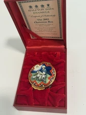 Halcyon Days Nativity 2003 Enamel Christmas Box Oh Holy Night