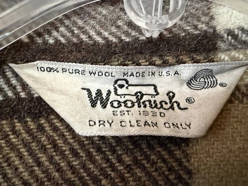 Lg Vintage WOOLRICH  Mackinaw Jacket 46 Plaid  Wool Style 23057 ships USA only image 3