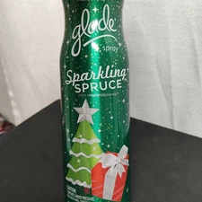 Glade Spray Sparkling Spruce Winter Collection 9.7 Oz Fresh Cut Pine Scent 2012