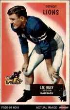 1955 Bowman #21 Lee Riley Lions RC Detroit 7 - NM