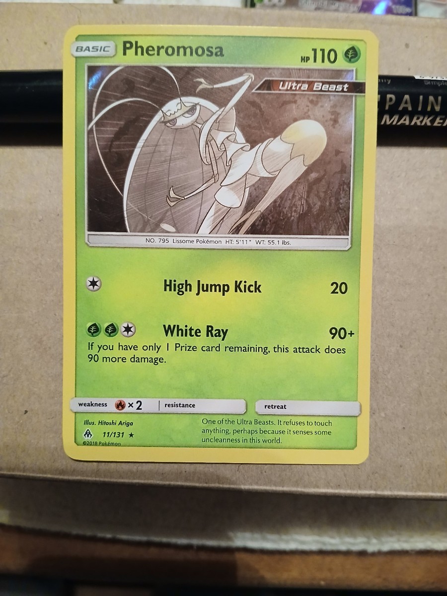 pheromosa pokemon card & Buzzwole GX 2019 Unbroken Bonds Alternate Full Art #192 PSA Authenticated 10 [Grass][Grass] Beauty GX GX 50 This attack does 50 damage for each Prize card your opponent has taken Amazon.com: Pokmon TCG: Ultra Beasts
