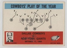 1965 Philadelphia Cowboys' Play of the Year Tom Landry #56 HOF 18h5