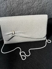 Vtg Regale Metal Mesh Purse Clutch Chain Strap Magnetic Snap 11  Wide Handbag