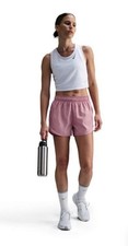 Nike Tempo Women's Dri-FIT Mid-Rise Brief-Lined Running Shorts Pink 2XL New