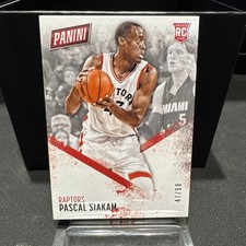 Panini 2016-17 Day Rookie Pascal Siakam #62 Serial Numbered /50 Raptors NBA Card. rookie card picture