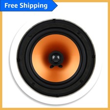 Versatile In-Ceiling Speaker, 8" Woofer, 100 Watts, Ideal for Whole House Audio
