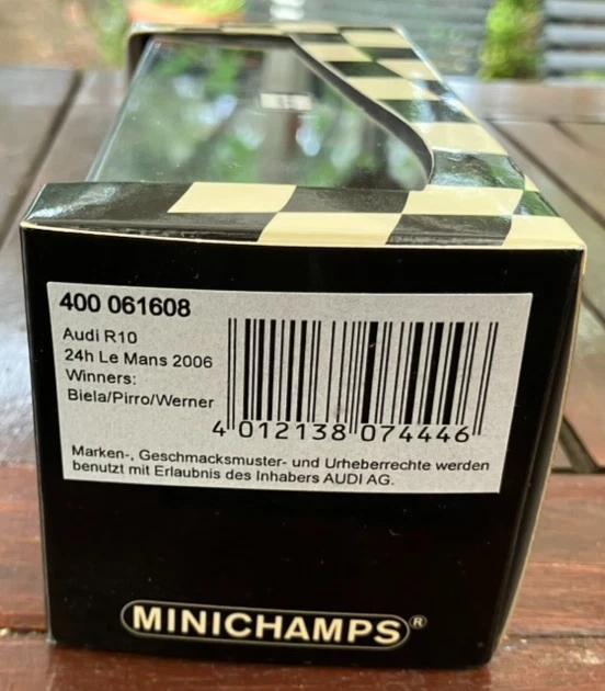 1/43 Minichamps Audi R10 TDI Le Mans 2006 Winner Biela Pirro Model 400 061608 - Image 3 of 3