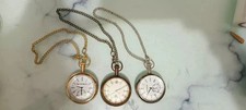 Lot of 3 Elgin Vintage Pocket Watches   Antique Brass Collectible Gift