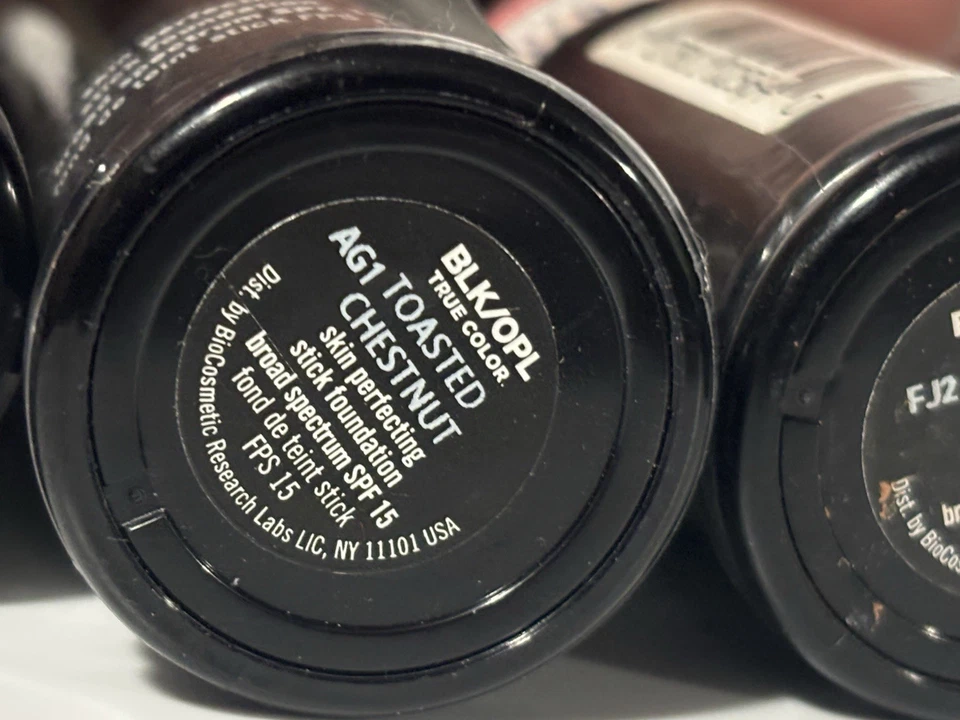 3x Base en barra perfeccionadora de color verdadero negro/opl castaño, almendra cálida, moca Foto 4 de 4