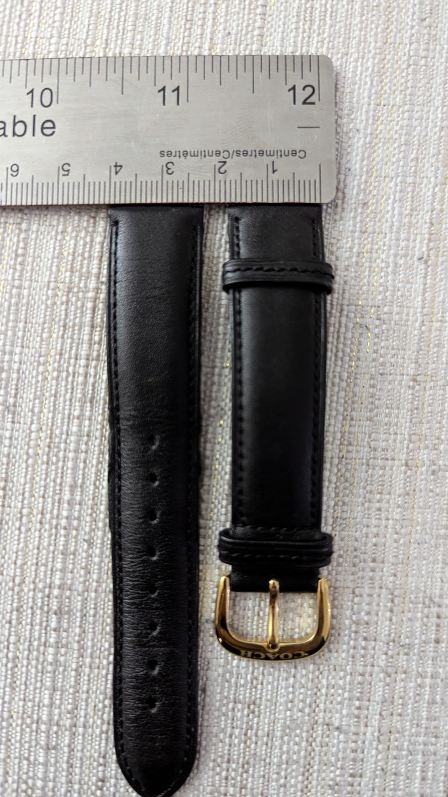 Coach Leather Strap  Watch Genuine Leather Original Coach Strap 18mm thumbnail 6