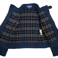 BURBERRY BLUE LABEL Womens Wool Short Coat Na...